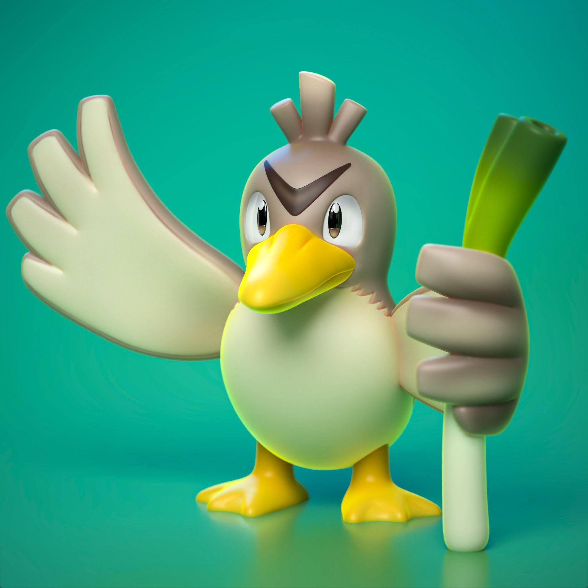 Pokemon Farfetch'd 3D print model