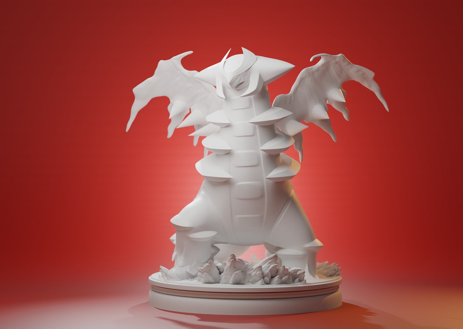 Pokemon Figure Giratina Statue Pokemonfanart Gift for Etsy