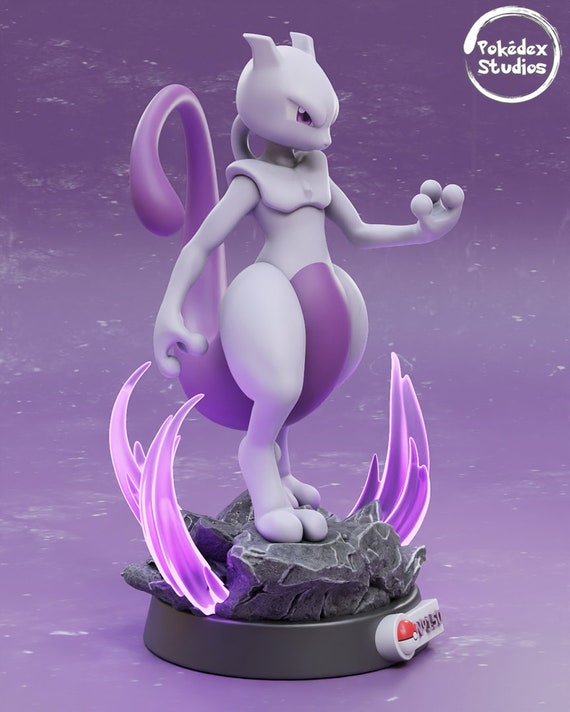 Mewtwo Pokemon Figure Statue Pokemonfanart Gift for -  Denmark