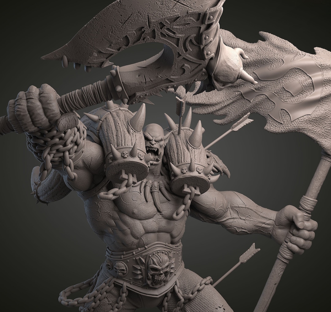 Garrosh Wow Figure 8K Print World of Warcraft 3d Printed Model Gift for ...