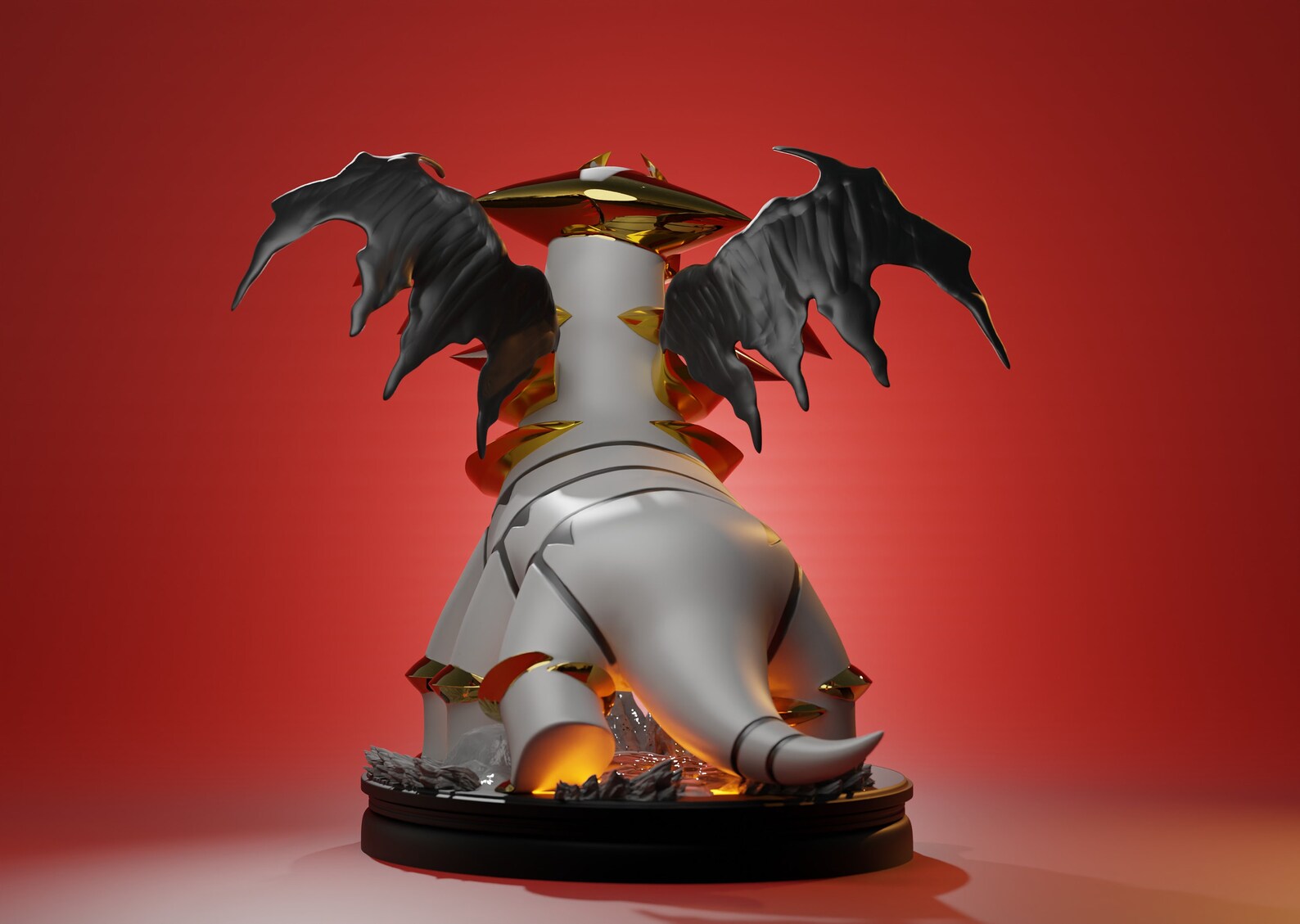 Pokemon Figure Giratina Statue Pokemonfanart Gift for Etsy