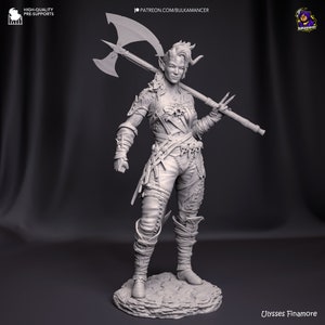 Karlach Baldurs Gate 3 Figura 8k Impresión Modelo impreso en 3D / Regalo para jugador / Estatua BG3 / Regalo hecho a mano / Geschenk Skulptur / imagen 3