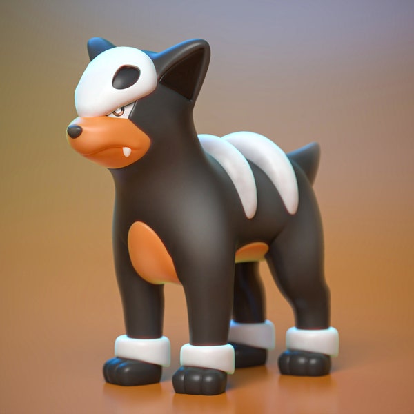 Houndour Houndoom Mega Houndoom Evolutions Pokemon Figure | Statue Pokemonfanart | Gift for Pokemonfans | Anime Figur |