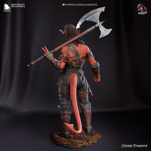 Karlach Baldurs Gate 3 Figura 8k Impresión Modelo impreso en 3D / Regalo para jugador / Estatua BG3 / Regalo hecho a mano / Geschenk Skulptur / imagen 5