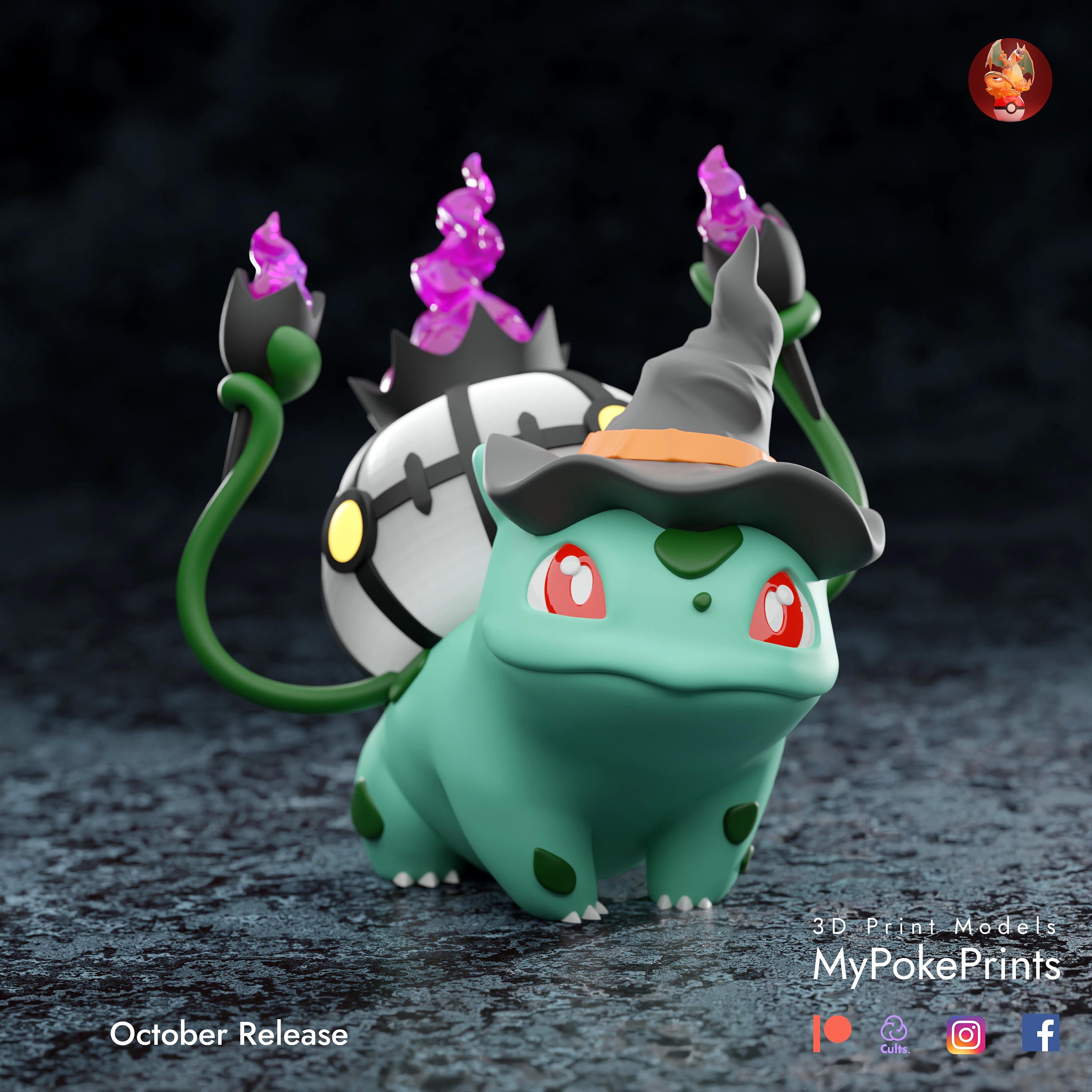 STL file POKEMON BULBASAUR KEYCAP・3D printable design to download・Cults