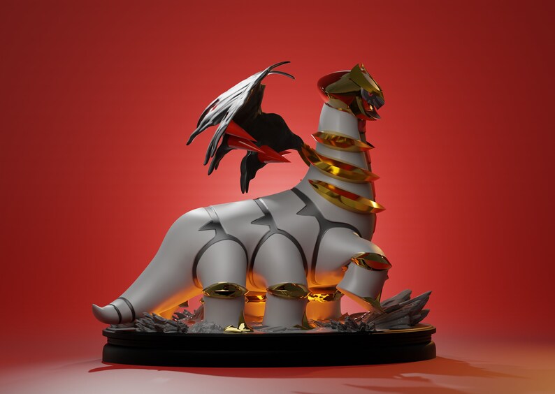 Pokemon Figure Giratina Statue Pokemonfanart Gift for Etsy UK