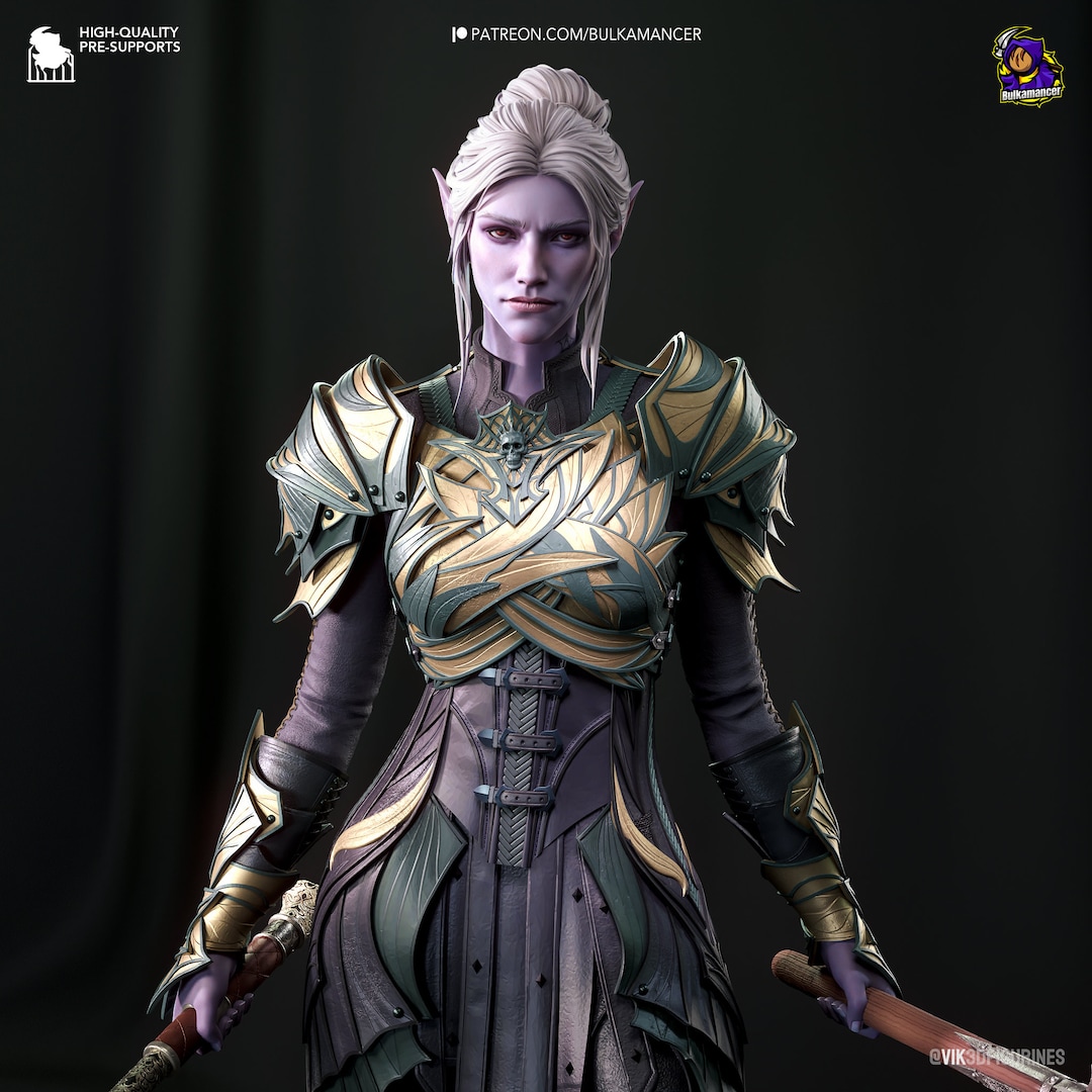 Minthara Baldurs Gate 3 Figure 8k Print 3d Printed Model Gift for Gamer