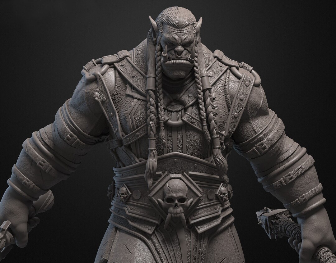Varok Saurfang Wow Figure 8K Print World of Warcraft 3d Printed Model ...