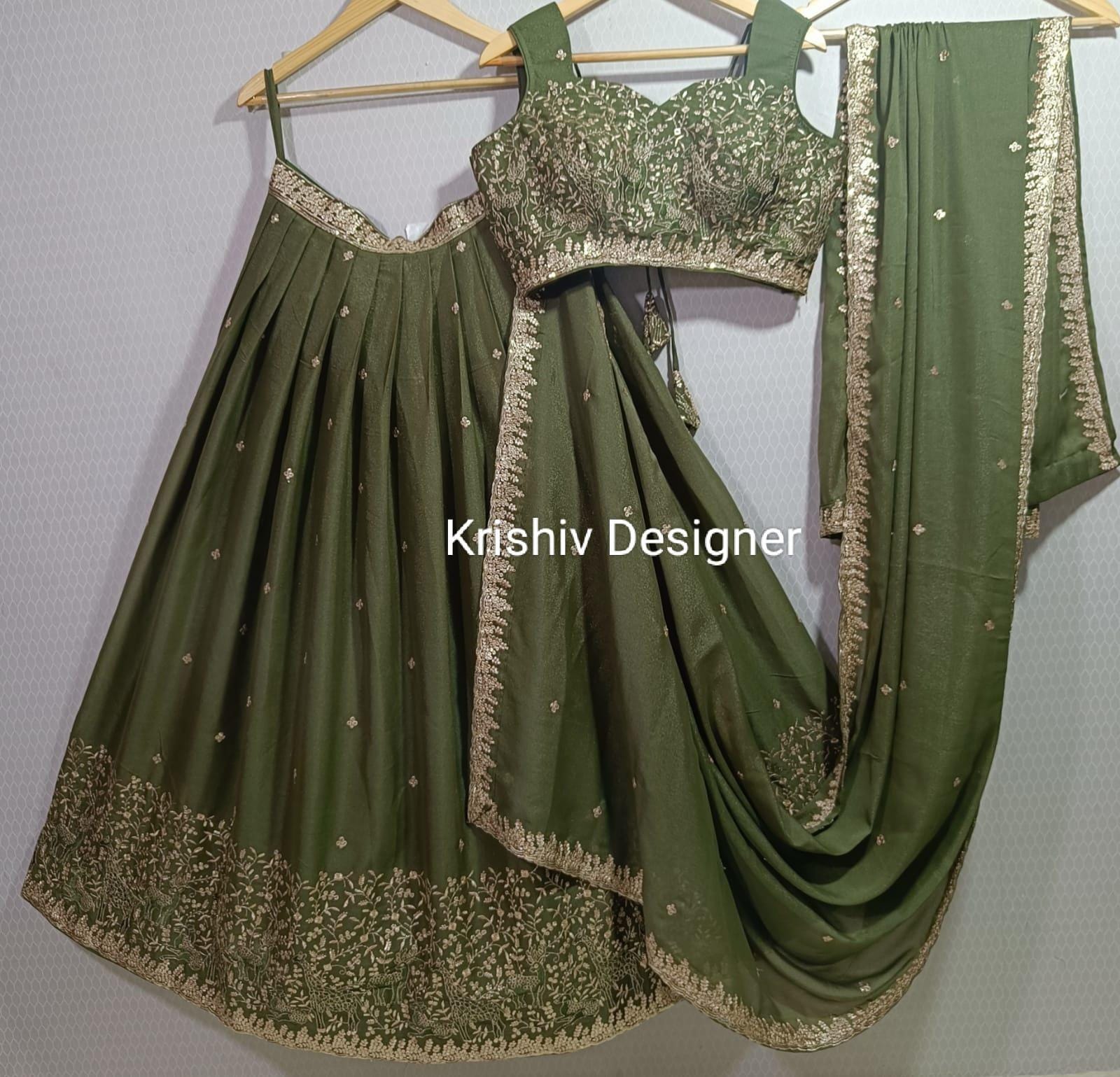 最高峰☆インド民族衣装 ランガードレス3点セット 32万 ラピスブルー