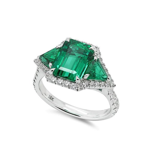 Emerald Ring - Etsy