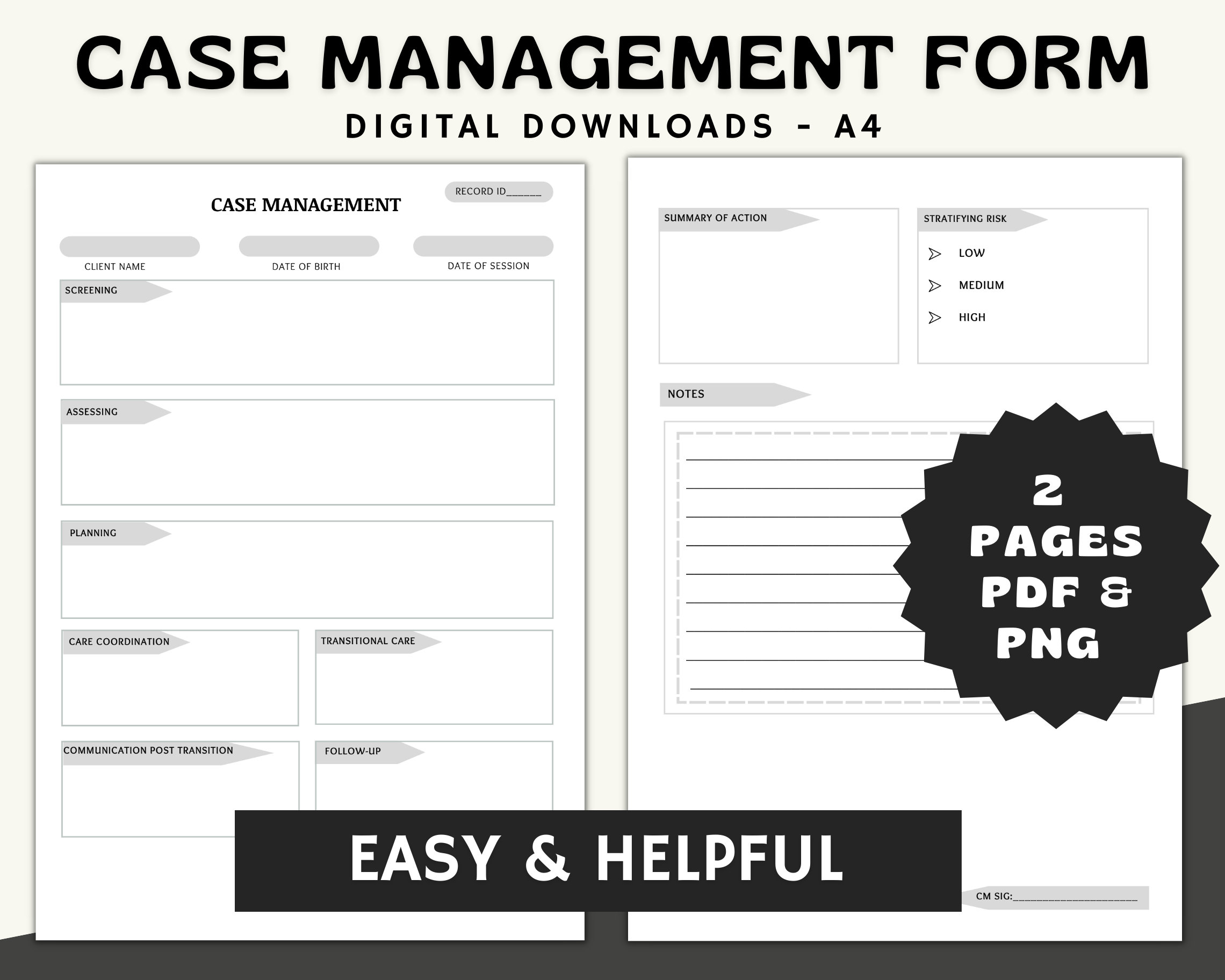 Case Managementgray, Management Printable Form, Client Documentation Case Managementgray, Management Printable Form, Client Documentation