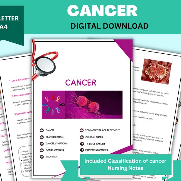 Cancer Awareness, Cancer Orientation, Nursing student study guide | Study notes | Classification of Cancer, Nursing