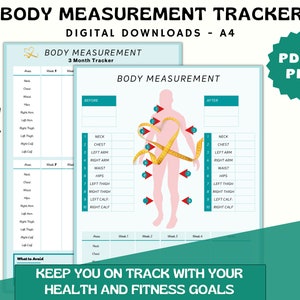 Gewichtsverliestracker, Buikvet verliezen, Lichaamsmetingtracker, Groeigrafiek, Gewichtsverliesgrafiek, Fitnesstracker, 3 maanden-fitnessgrafiek