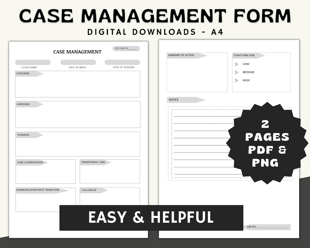 Case Managment gray, Client Case Identifier Printable Form, Legal Case Managment gray, Client Case Identifier Printable Form, Legal
