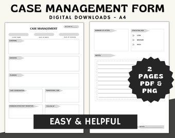 Case-Managment-Formular: Kunden-ID, Vorlage für rechtliche Hinweise (PDF & PNG)