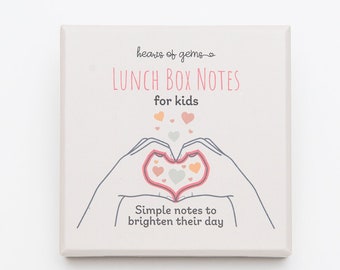 Reusable Lunch Box Notes for Kids, Love Notes, Affirmation Cards for Kids