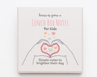 Notas reutilizables para la lonchera infantil, notas de amor, tarjetas de afirmación para niños