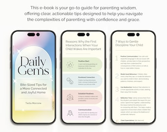 Parenting Ebook for Busy Parents, Parenting Tips, Family Traditions, Ideas for Kids, Reparenting your inner child, mental health resources