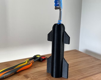 STL File -  Rocket Toothbrush/Pencil Holder