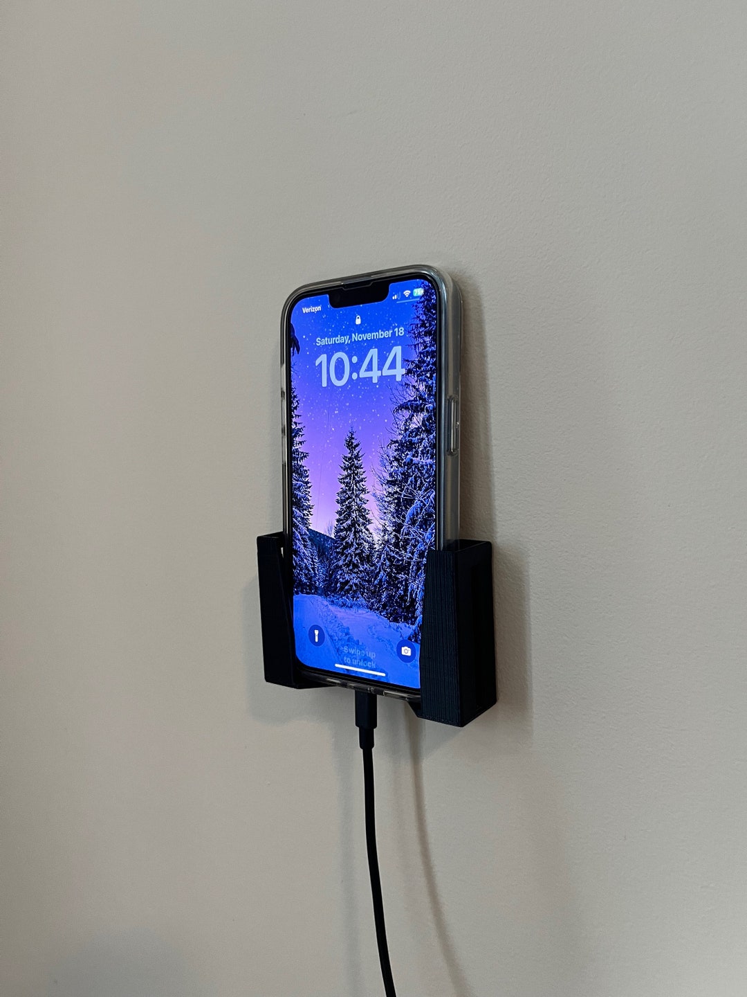 STL File Phone Holder (wall Mount) Etsy