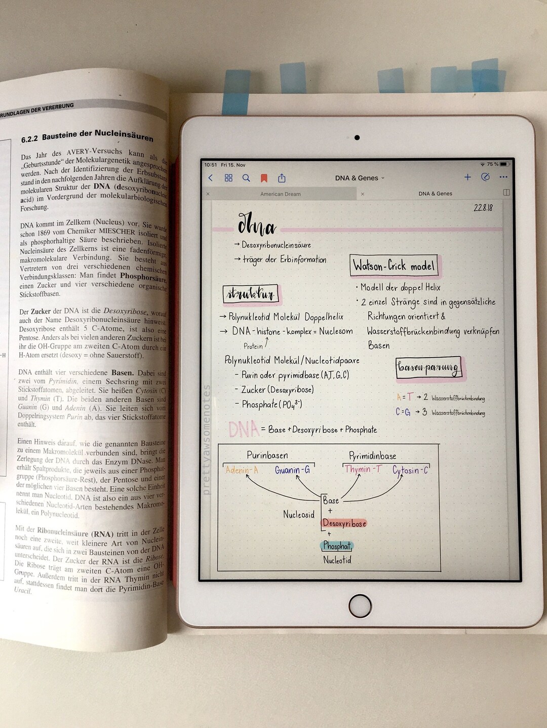 Goodnotesheft Biologie Unterricht Gymnasium Gymnasiale Etsy