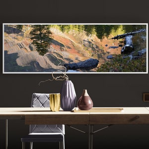 ARPY LAKE in Autumn Print | Abstract Reflections on an Alpine Jewel | Captured in Fine Art Print with Epson HDX Pigment Inks