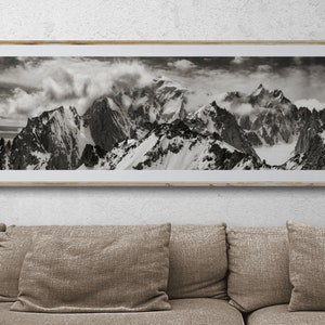 MOUNTAIN PHOTOS, Mont Blanc Print, Mesmerizing Mont Blanc Mountain Print - Enhance Your Home Decor With Nature's Splendor - Fine Art print
