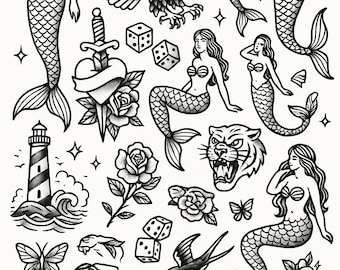 classic tattoo flash pages