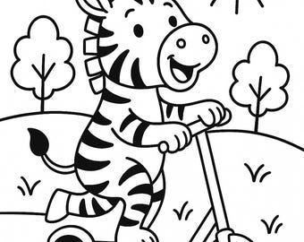 5 Silly Animals Coloring Pages