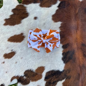Orange Baby Headband, UT Orange Baby Headband Bow, Texas Football Headband Bow, Moo Cow Baby Bow Headband, Diadema Para Bebe, Sports Baby