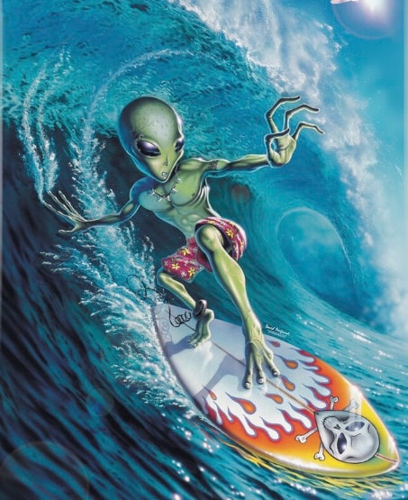 surfing life 原画 Amazon.com: Generic Coastal Life Surf up Vintage Newspaper