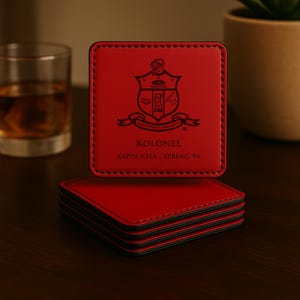 Custom Engraved Kappa Alpha Psi Fraternity Coasters