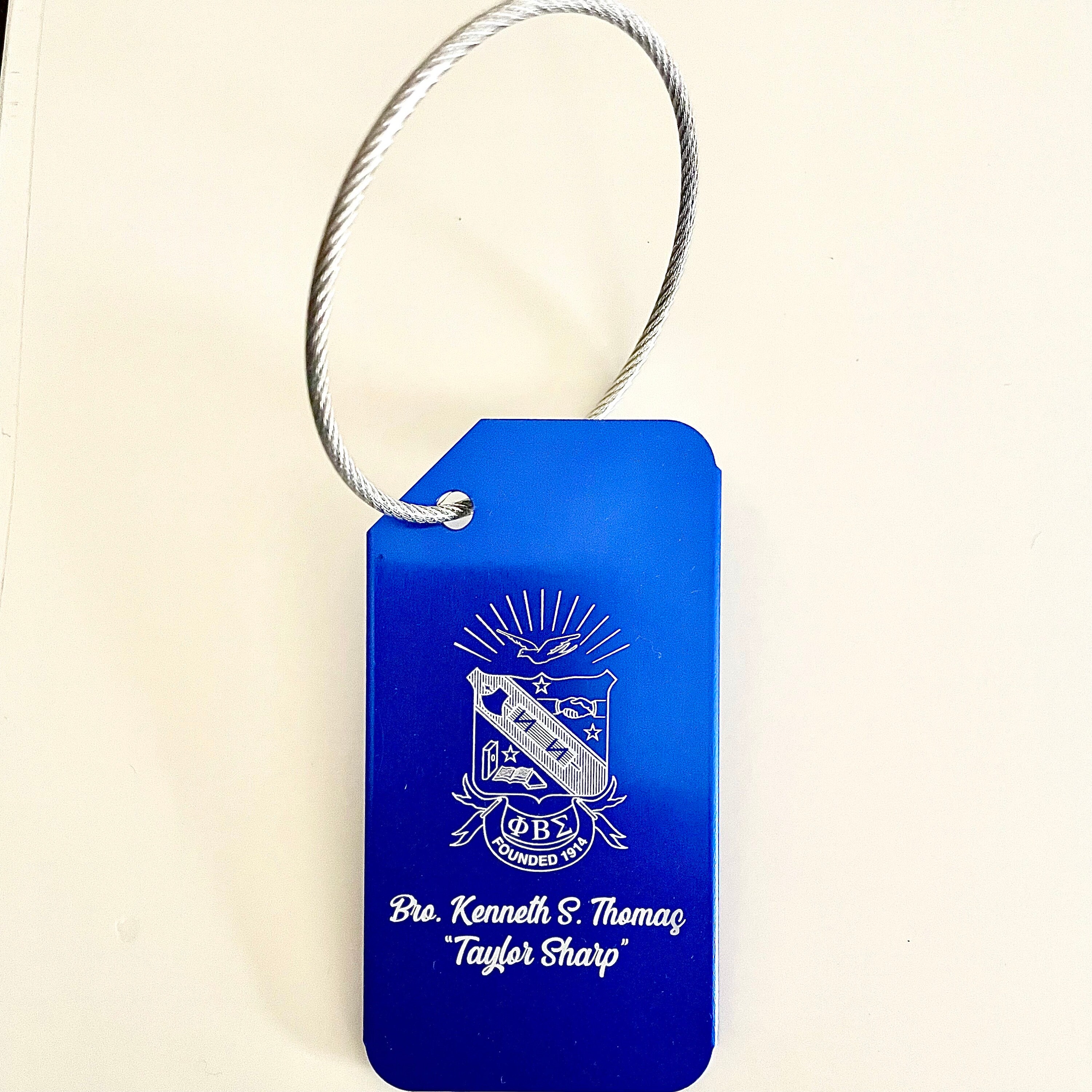 Custom Phi Beta Sigma Luggage Tag Gift for Sigma Personalized