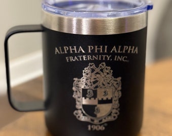 Personalized Tumbler with Lid, Gift for Alpha Man, Gift for Husband, Gift for Boyfriend, Gift for Dad, Gift for Alphaversary, Travel Mug