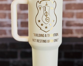 Custom Engraved Iota Phi Theta Tumbler (40 oz)