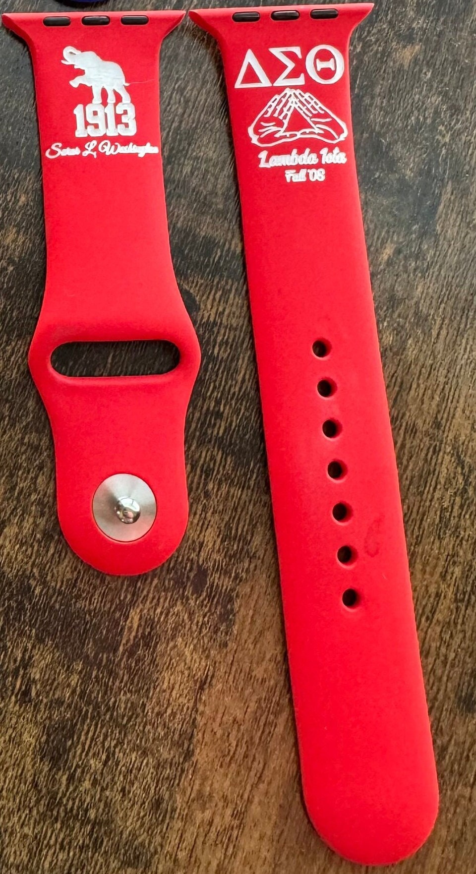 Delta sigma theta hot sale apple watch band