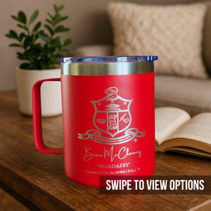 Custom Engraved Kappa Alpha Psi Cup, Kappa Coffee Mug (15 oz)