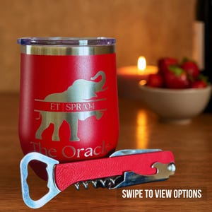 Delta Sigma Theta Wine Tumbler Gift Set: Engraved Sorority Gift
