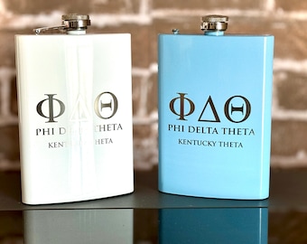 Personalized Engraved Hip Flask for Greeks