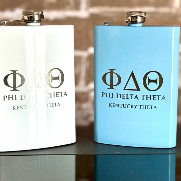 Personalized Engraved Hip Flask for Greeks