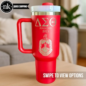 Custom Engraved Delta Sigma Theta Tumbler (40oz)