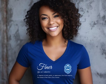 Zeta Phi Beta Finer Defined T-Shirt  (V-neck or Unisex Crewneck)