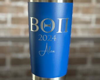 Customized Engraved Beta Theta Pi Tumbler (20 oz)