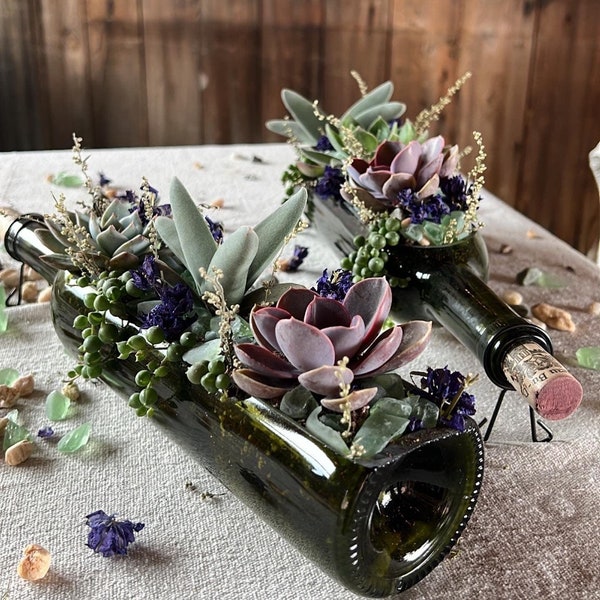 Wine Bottle Planter - DIY KIT