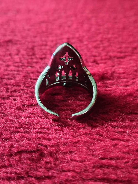 Cathedral Window Adjustable Ring: Vintage - image 8