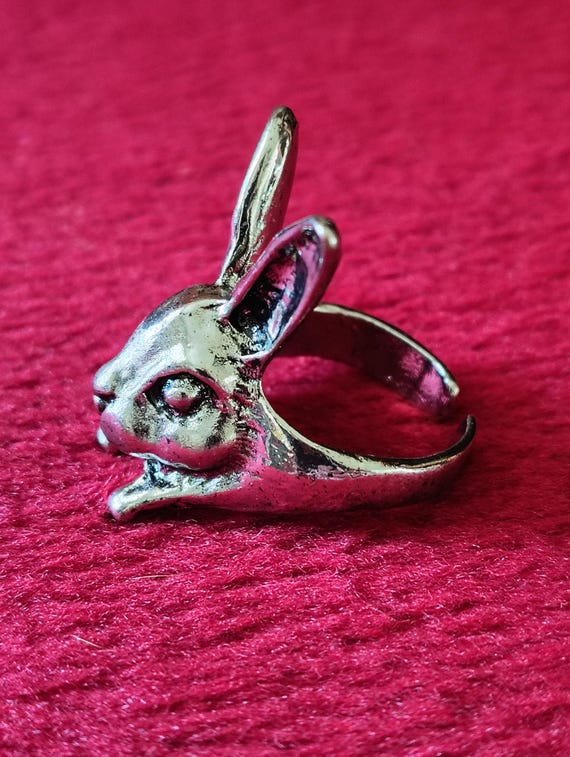 Adjustable Vintage Rabbit Ring - image 4
