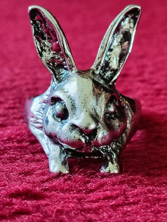 Adjustable Vintage Rabbit Ring - image 6