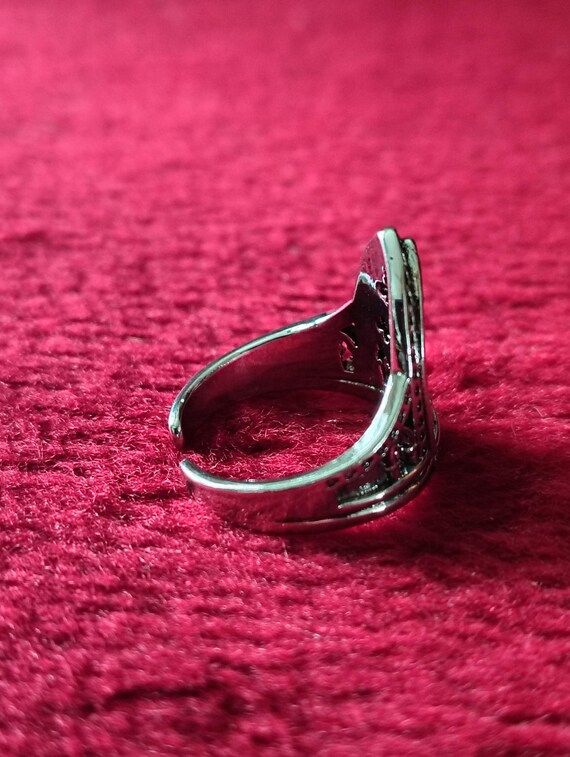 Cathedral Window Adjustable Ring: Vintage - image 7