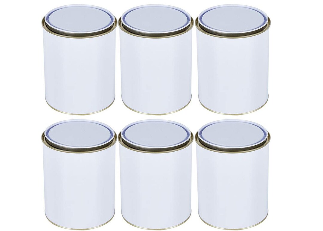 Empty Paint Can Metal Tin Cans With Lever Lids Multipurpose Paint