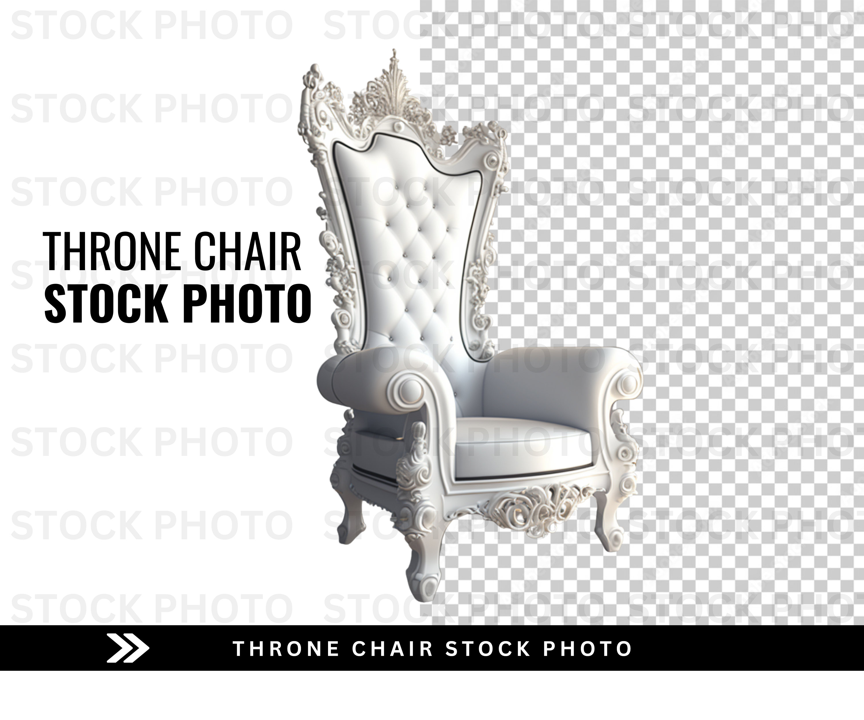 Throne Chair Stock Clip Art Photo, Royal Throne Chair Etsy